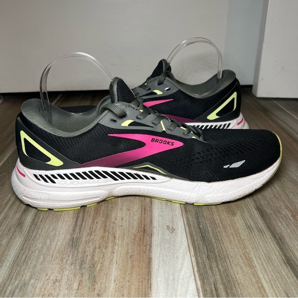 Brooks Adrenaline GTS 23 Black, Gunmetal and Sharp Green, Women’s 11.5 Medium - Picture 6 of 12